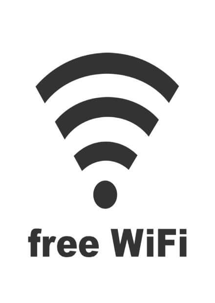 当館は全室Free Wi-Fiです！